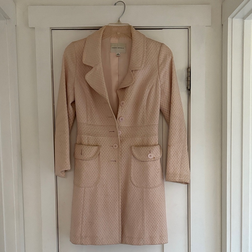 Banana Republic Light Pink Trench Coat